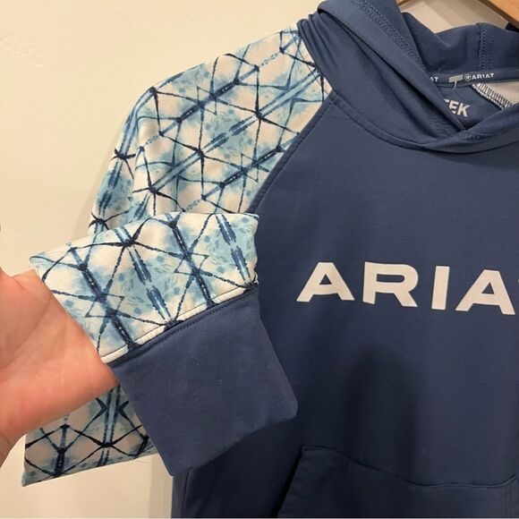 Ariat Women's Carlsbad Hoodie ARIAT TEK Size Small cold series indigo fade - Picture 4 of 12